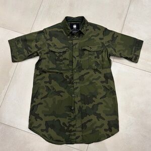 G-STAR CAMO DRESS SHIRT M
